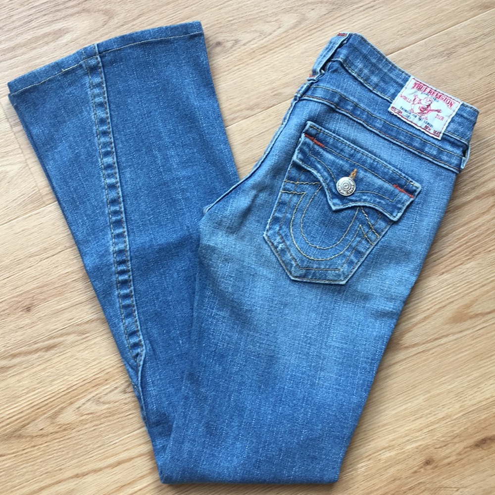 True Religion Blue Flare & Wide Leg Jeans
